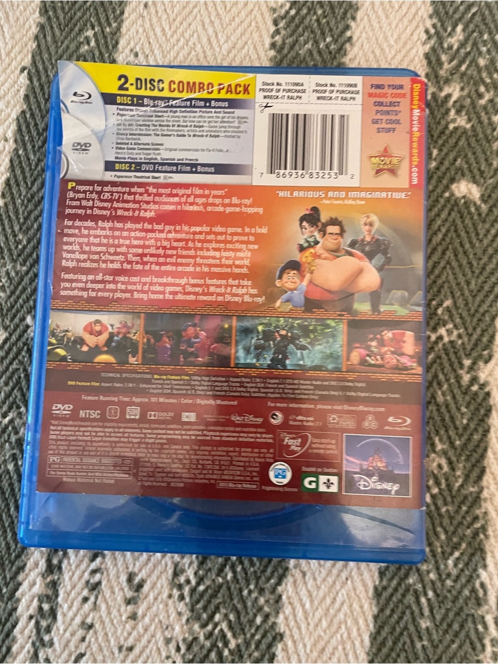 Wreck it Ralph Blue Ray dvd - Picture 2 of 4